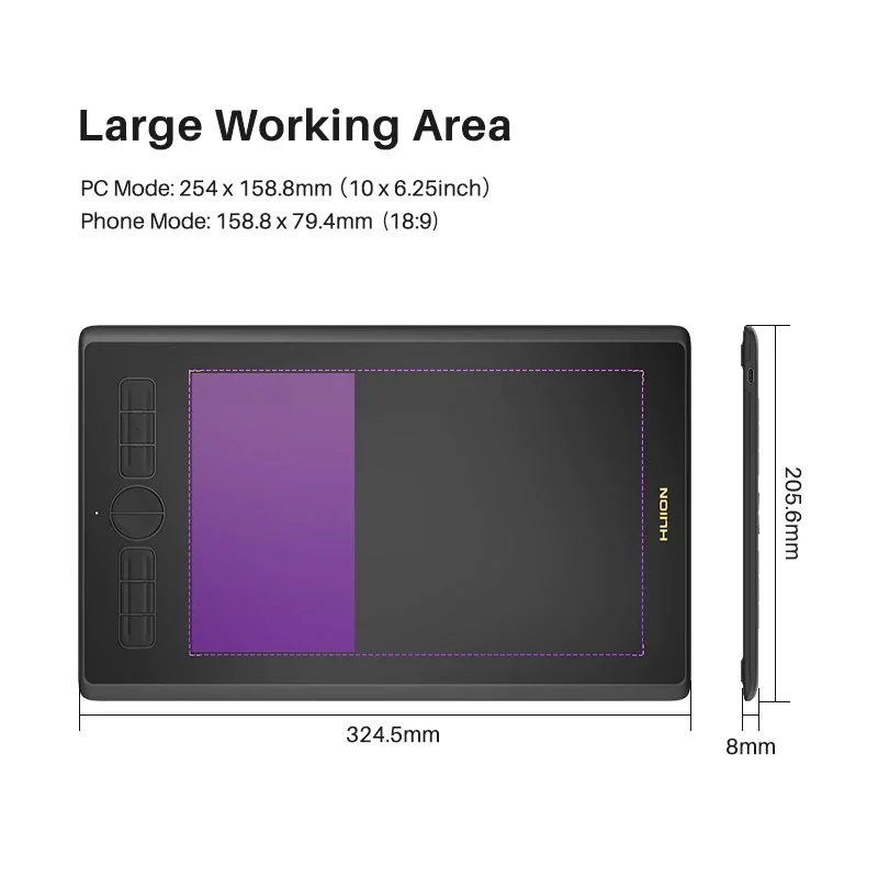 Drawing Tablet Battery Free Stylus - 2026 Inspiroy H610X 10th Anniversary Products