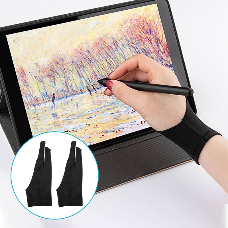 Drawing Glove Two Finger Artist - a86g new 5 Pack Artist Gloves