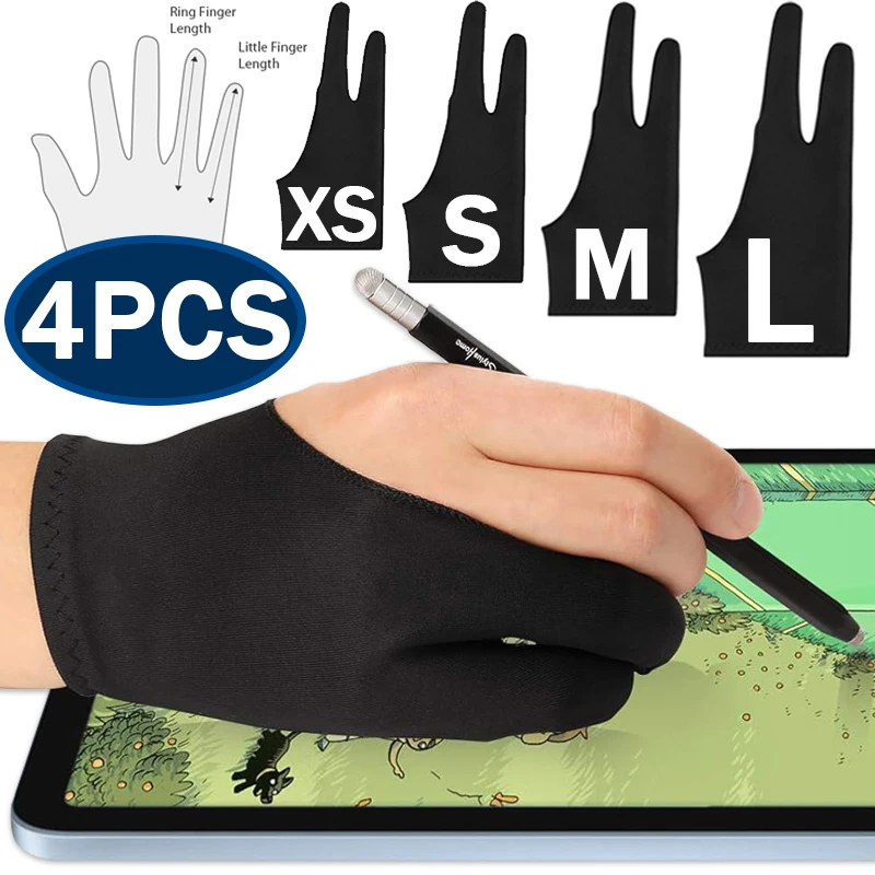 Drawing Glove Two Finger Artist - Drawing Glove Palm Rejection Two Finger