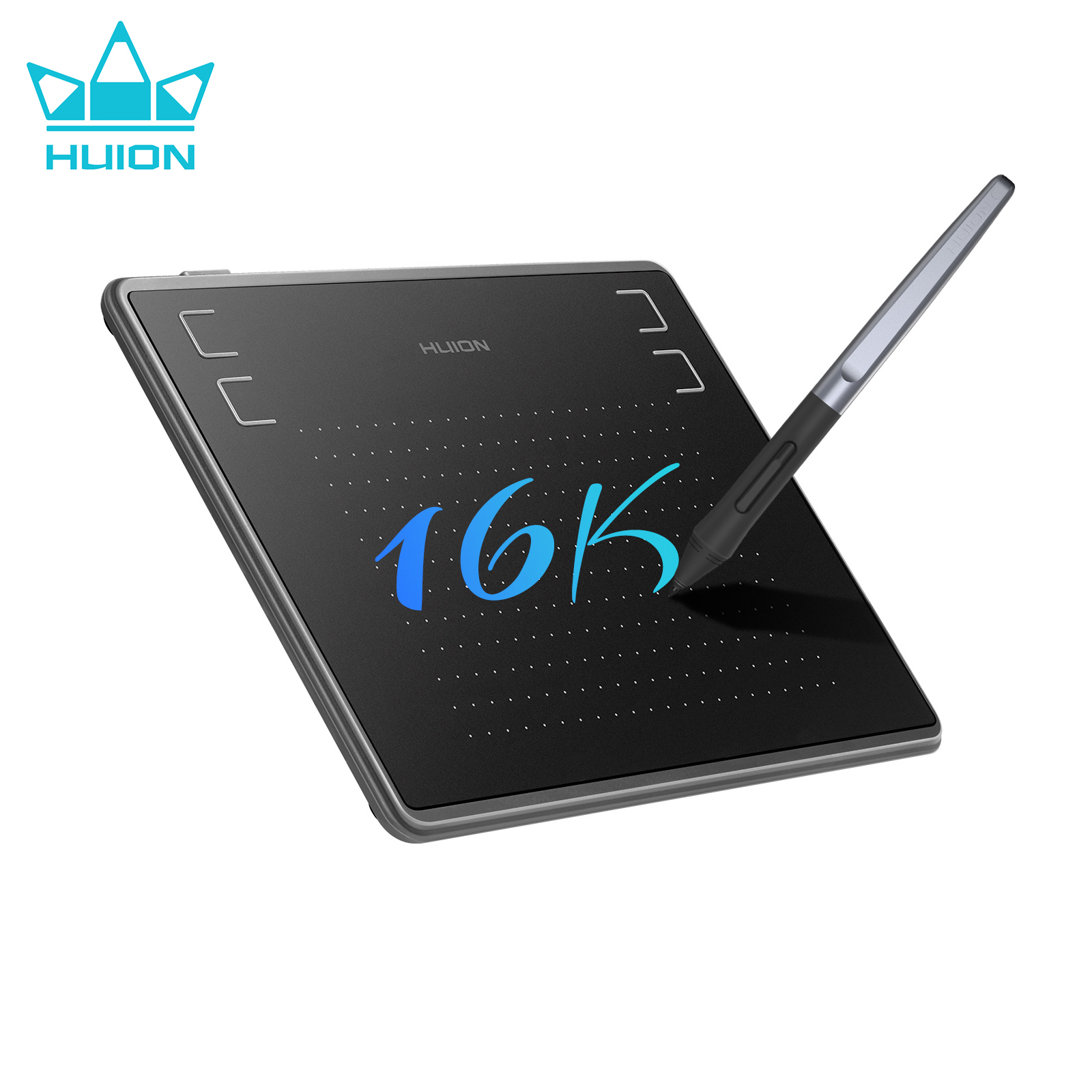 Drawing Tablet Battery Free Stylus - HUION HS64-16K 6x4 Inches Graphic Drawing