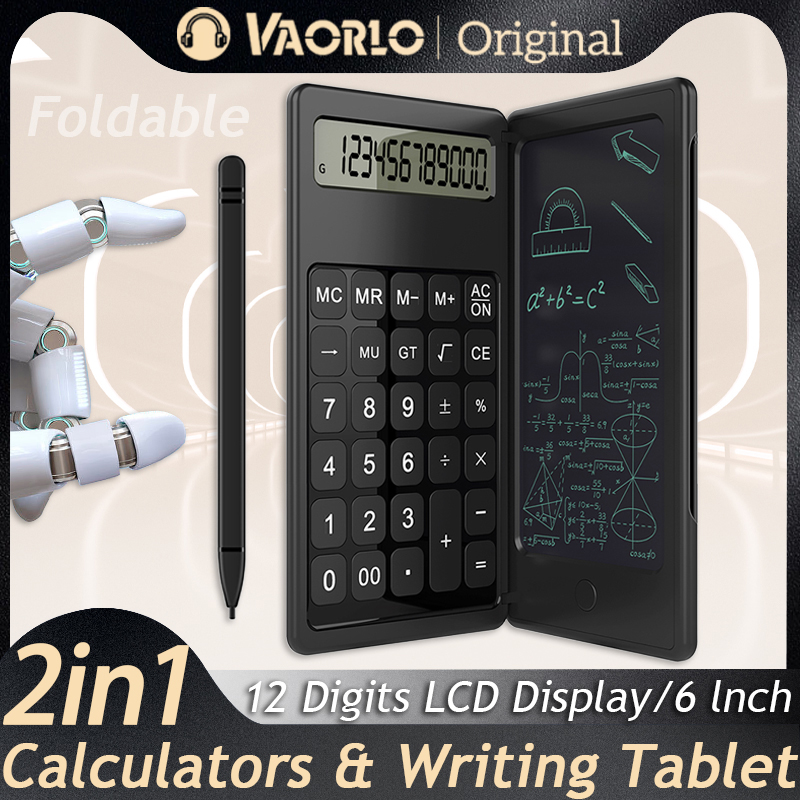 Drawing Tablet Battery Free Stylus - Foldable Calculator & 6 Inch LCD