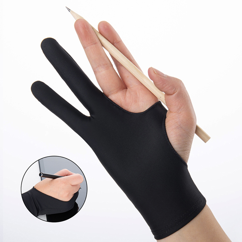 Drawing Glove Two Finger Artist - Drawing Glove Anti-touch Two-Fingers Painting Gloves