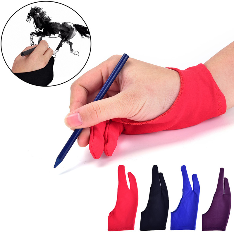 1pc Two Finger Anti-fouling Gl - Drawing Glove Two Finger Artist review and price