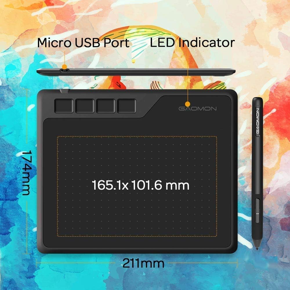 Gaomon S620 Graphics Tablet 6. - Drawing Tablet Standalone Android review and price