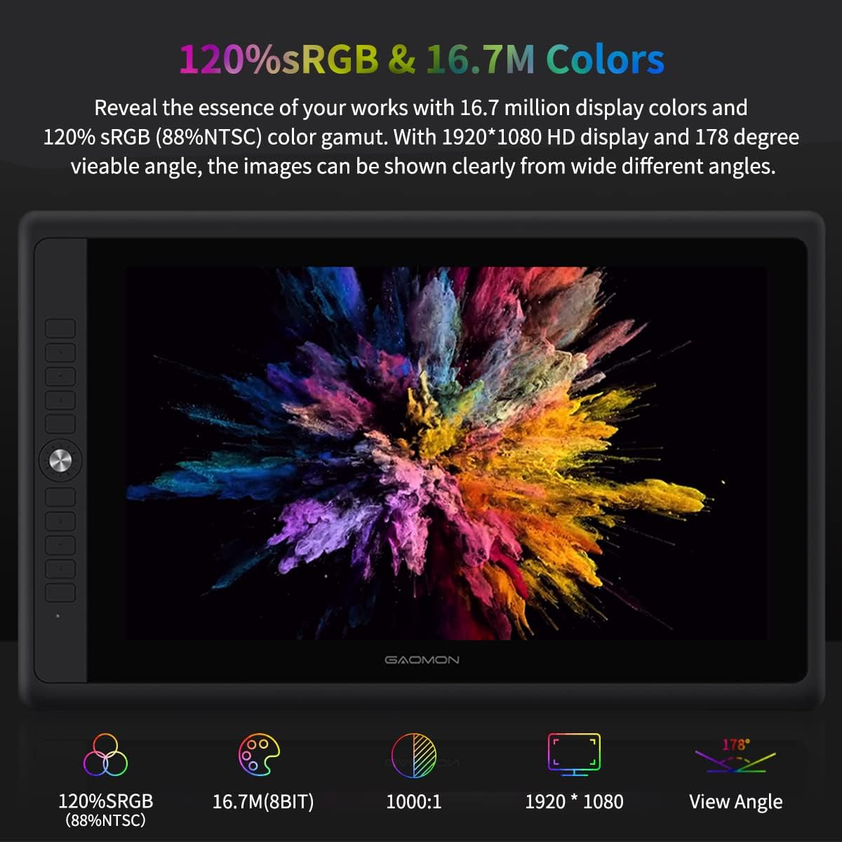 Gaomon Graphics Tablet PD156 P - Drawing Tablet With Screen 15.6 Inch review and price