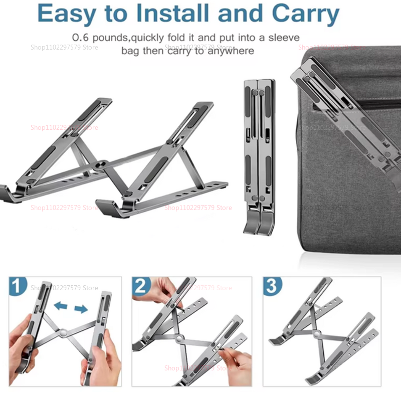 Foldable Portable Laptop Stand - Tablet Stand Adjustable Aluminum review and price