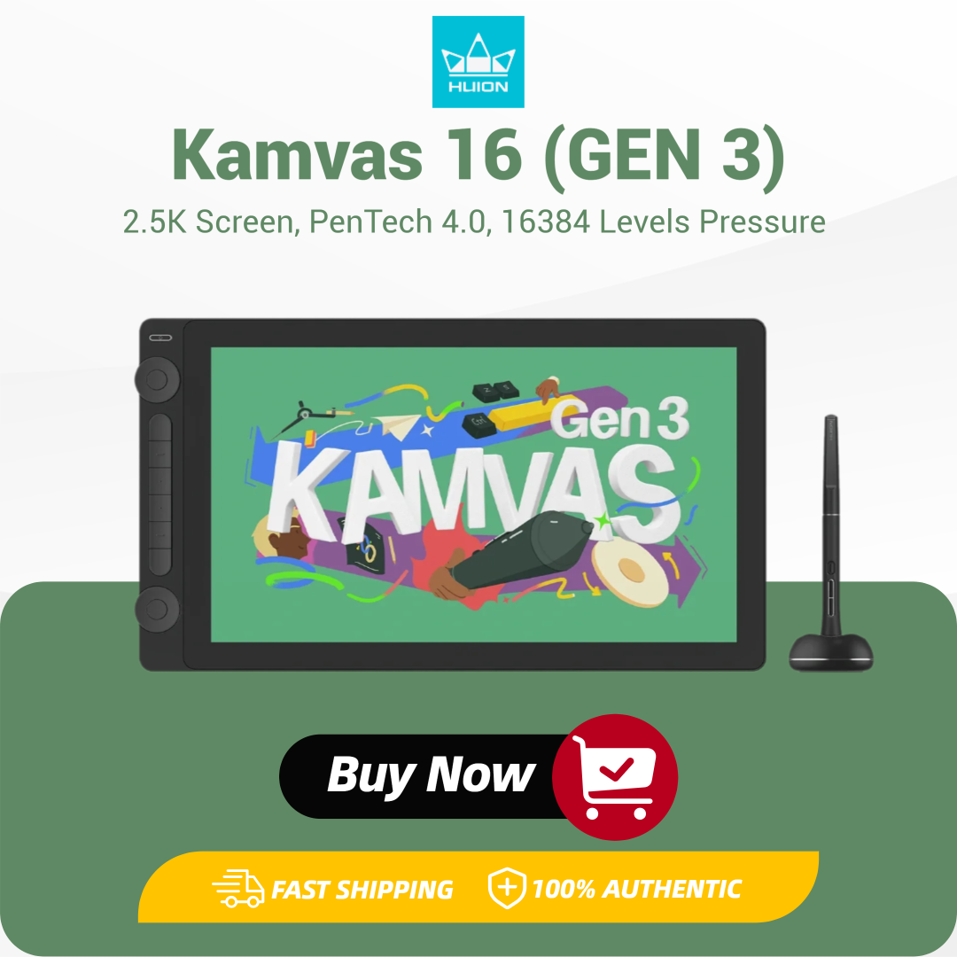15.8 Inch HUION Kamvas 16(GEN  - Drawing Tablet With Screen 15.6 Inch review and price