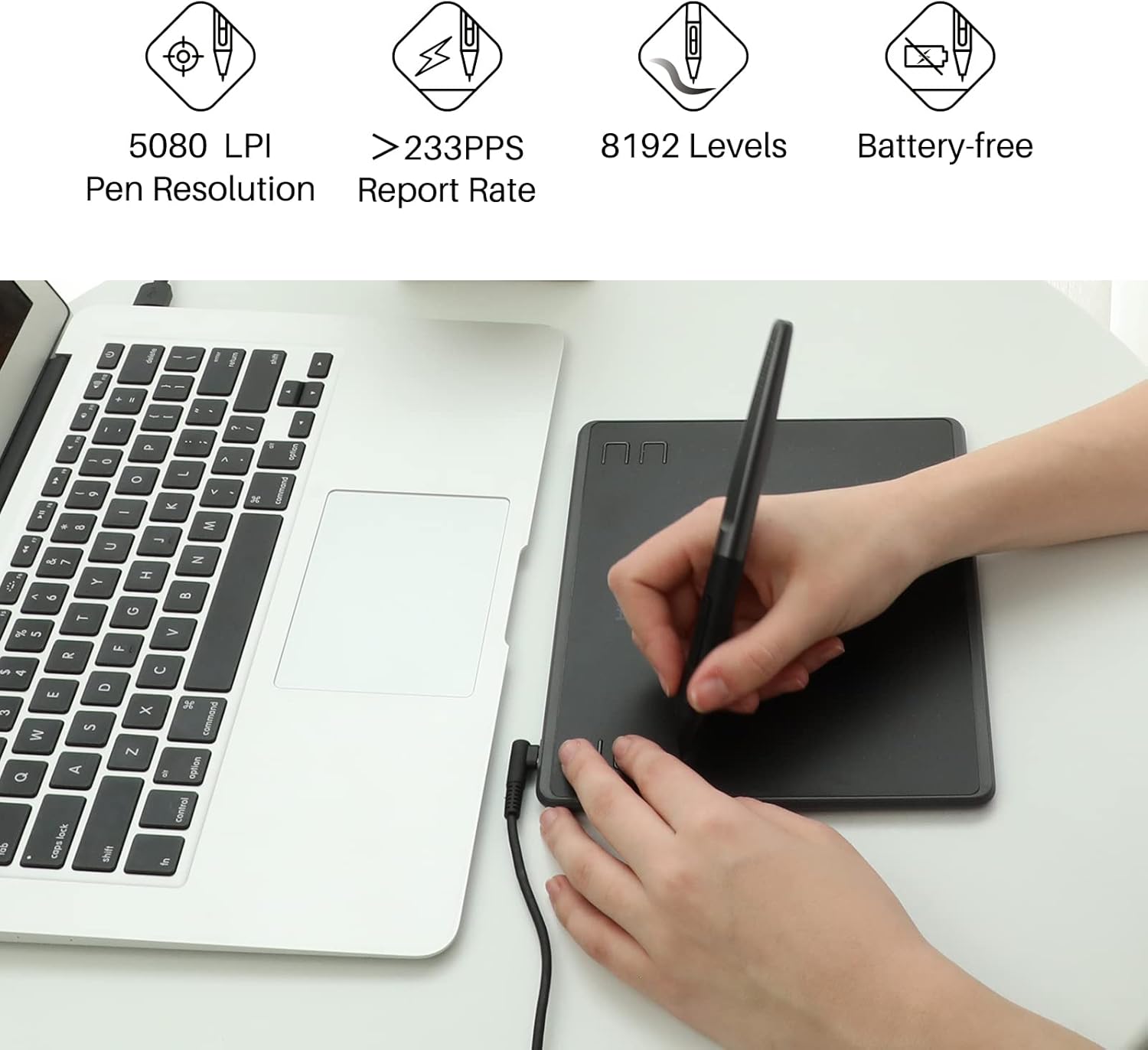 HUION HS64 6x4 Inches Graphic  - Drawing Tablet Battery Free Stylus review and price