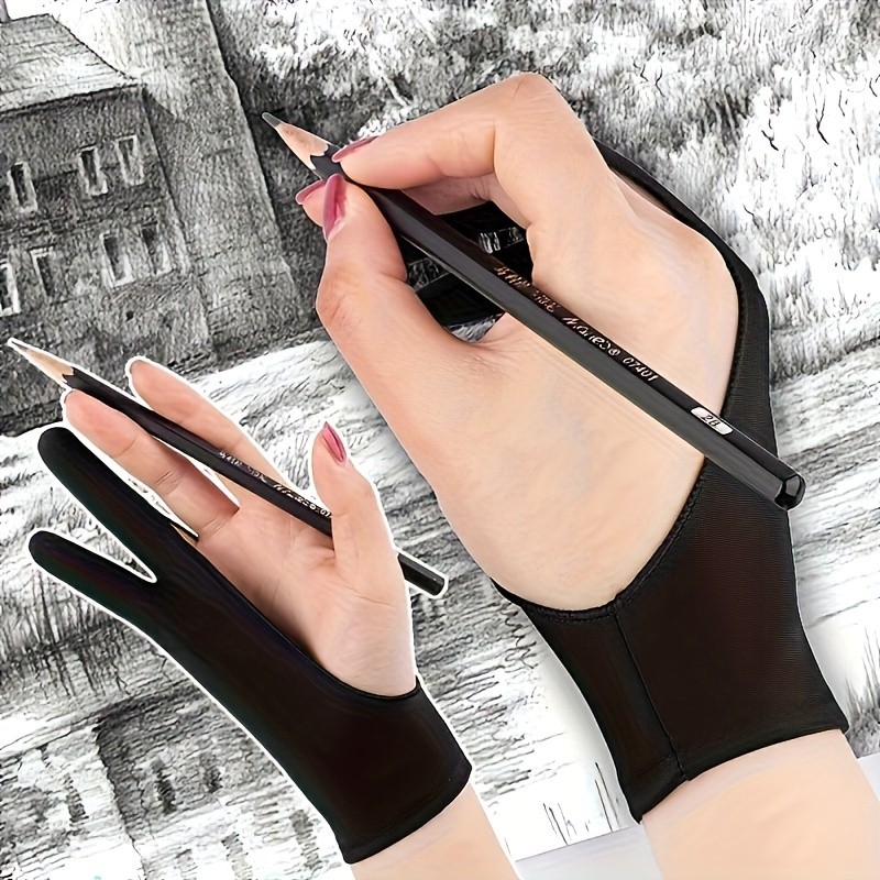 1PC Black Two-Finger Artist Gl - Drawing Glove Two Finger Artist review and price