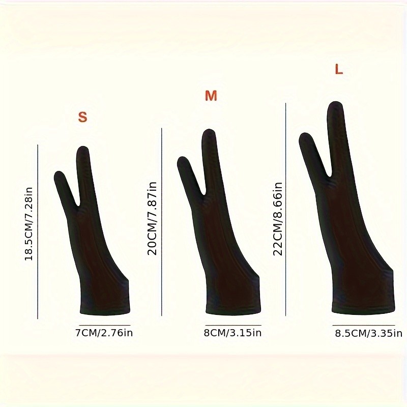 1PC Black Two-Finger Artist Gl - Drawing Glove Two Finger Artist review and price