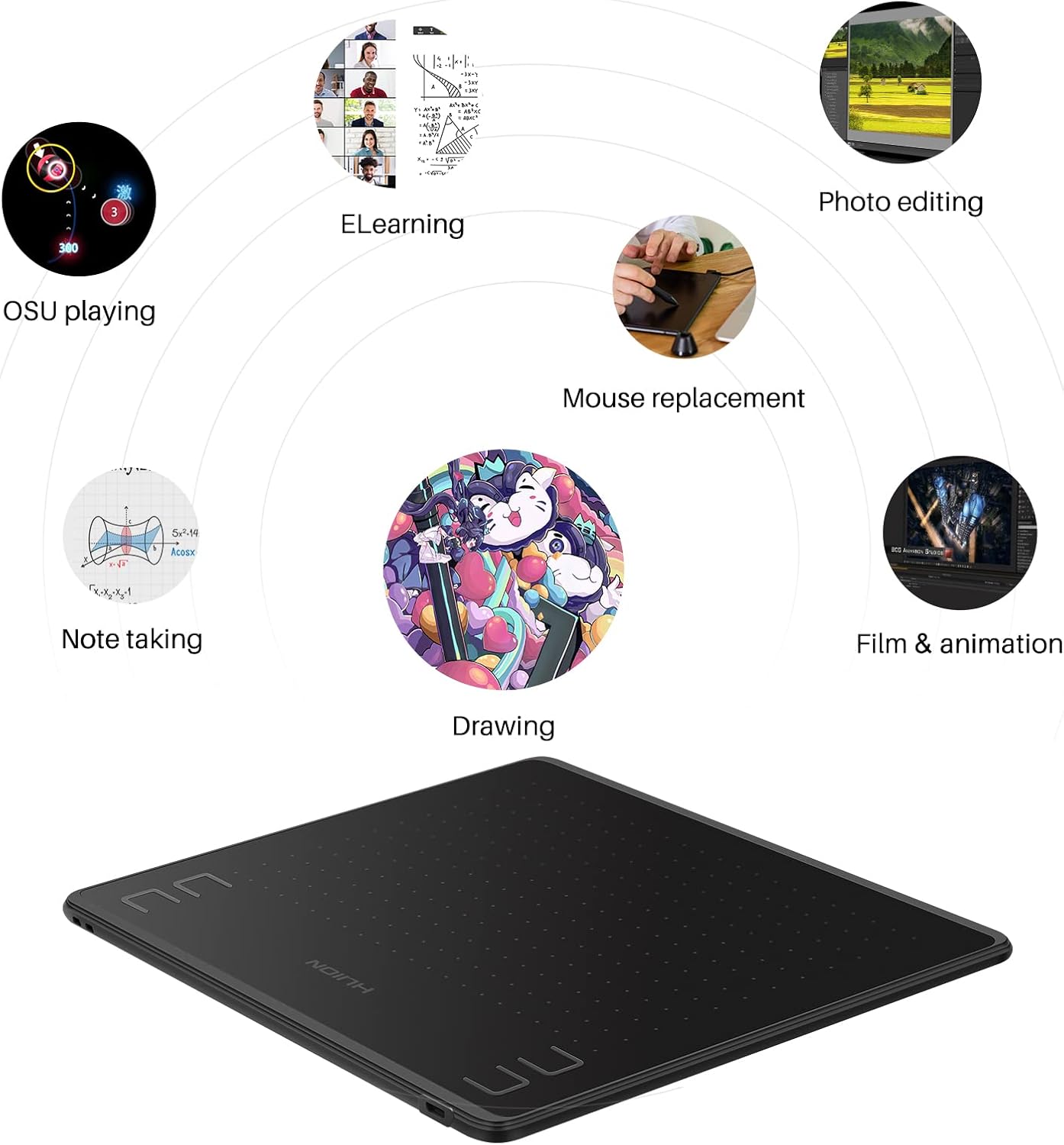 HUION HS64 Graphic Tablet 6Inc - Drawing Tablet Standalone Android review and price