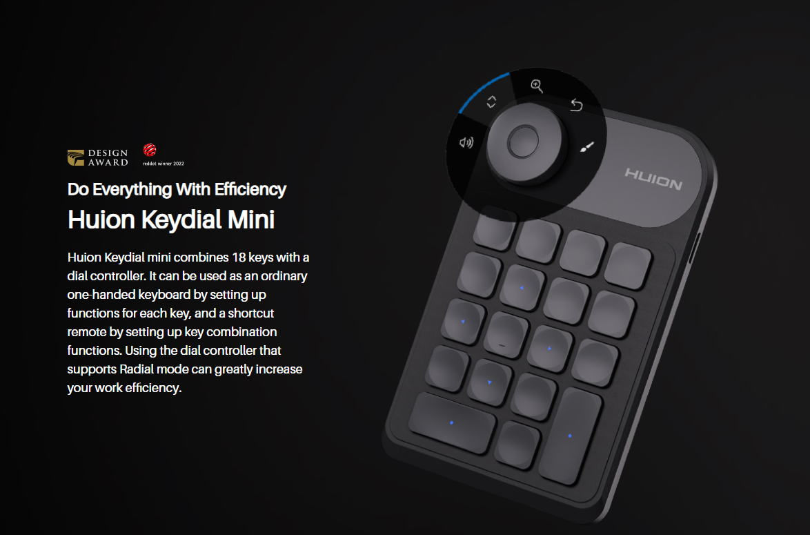 Mini KeyDail K20 Customized Fu - Pen Display With Express Keys review and price