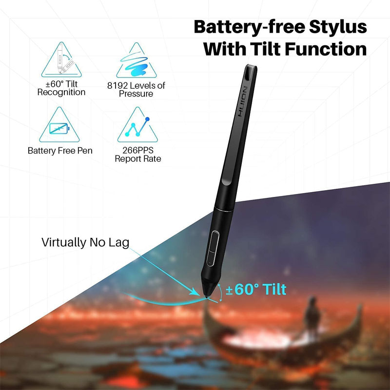 Huion Graphic Monitor Kamvas P - Drawing Tablet With Screen 15.6 Inch review and price