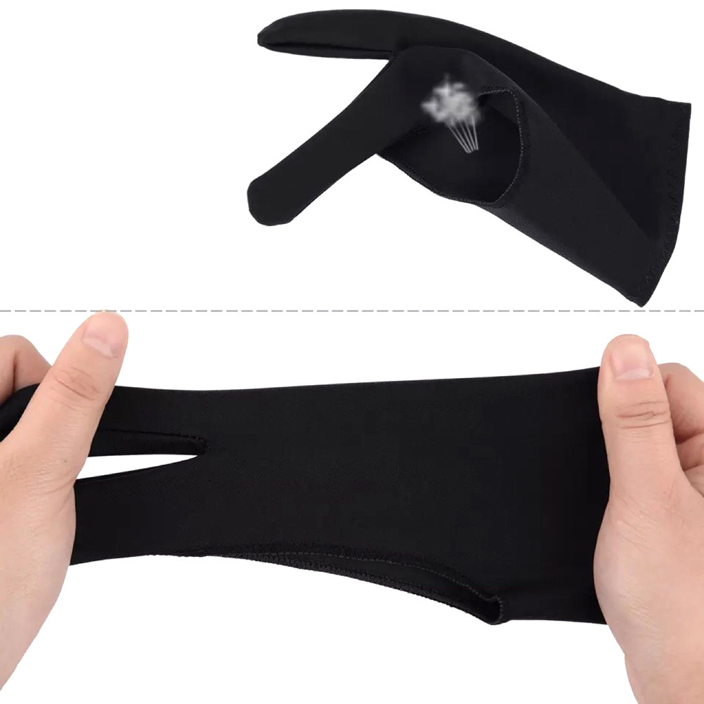 4Pcs Artist Drawing Glove Anti - Drawing Glove Two Finger Artist review and price