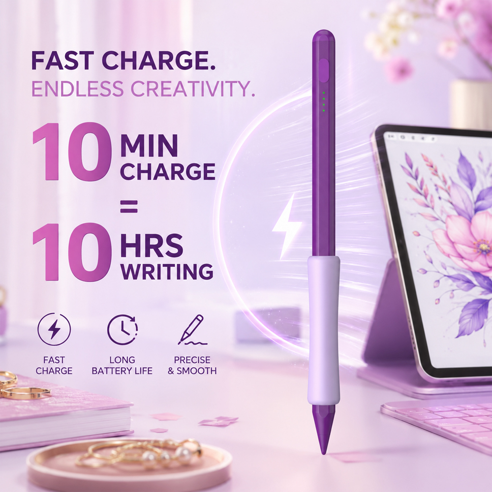 Purple Stylus Pen for iPad 10M - Drawing Tablet Battery Free Stylus review and price
