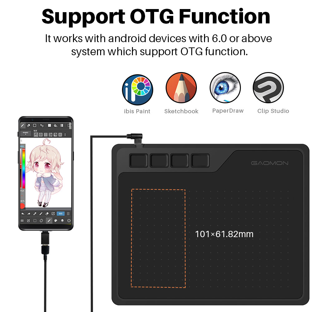 Gaomon S620 Digital Tablet 6.5 - Drawing Tablet Standalone Android review and price