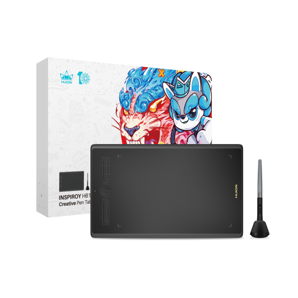 NEWInspiroy H610X 10th Anniver - Drawing Tablet Battery Free Stylus review and price