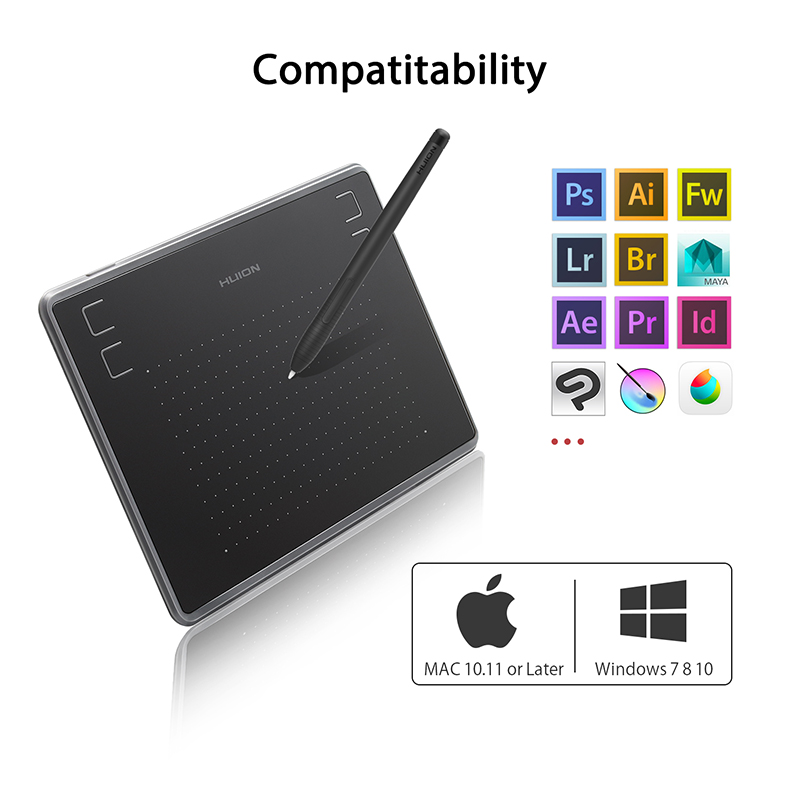 HUION Inspiroy H430P Drawing T - Drawing Tablet Battery Free Stylus review and price