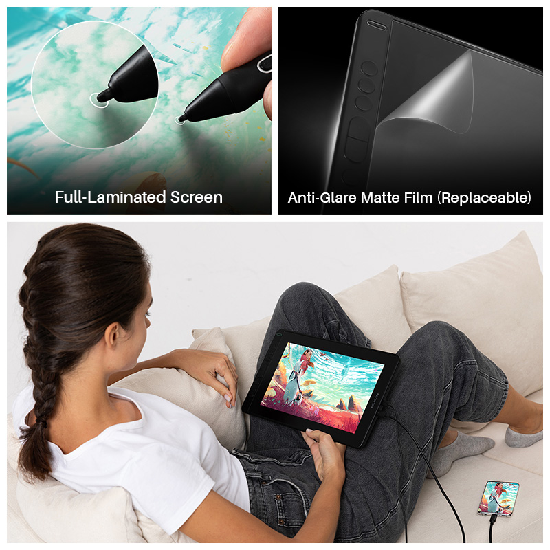 HUION Kamvas 12 Graphic Tablet - Drawing Tablet Standalone Android review and price
