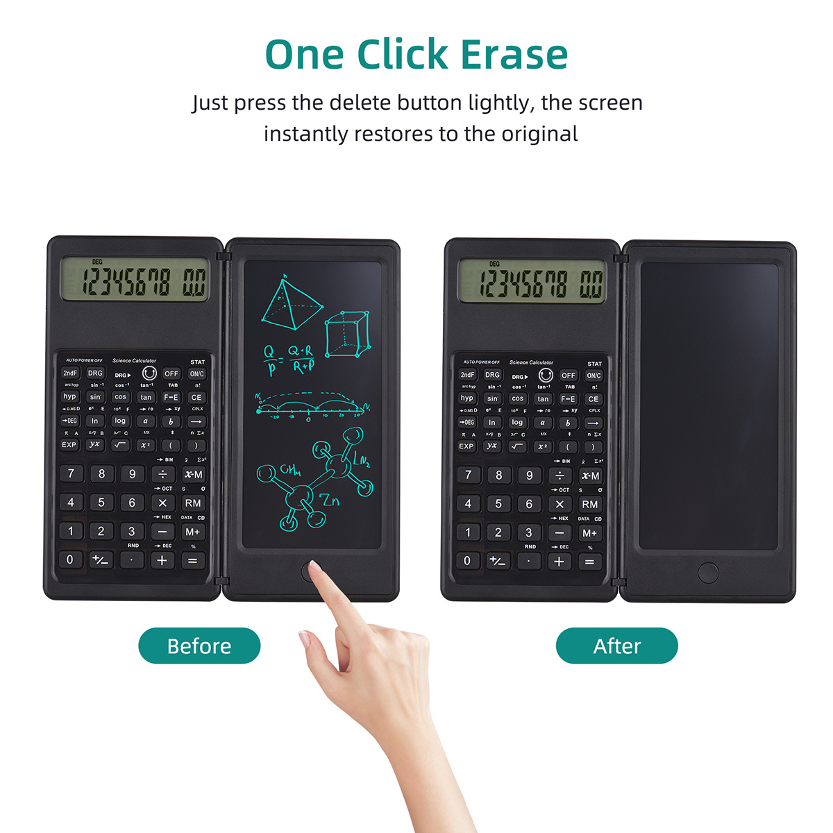 Portable Calculator 6.5 Inch L - Drawing Tablet Battery Free Stylus review and price